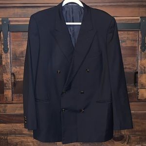 Corneliani Italy Double Breasted Blazer